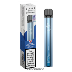 046VN410 Vape jetable elfbar 600v2 - 20 mg myrtille, framboise aigre
