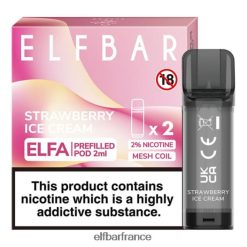 046VN4115 elfbar elfa dosette préremplie - 2 ml - 20 mg (paquet de 2) glace à la fraise
