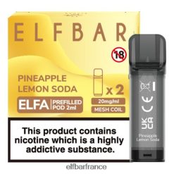 046VN4134 elfbar elfa dosette préremplie - 2 ml - 20 mg (paquet de 2) soda à l'ananas et au citron