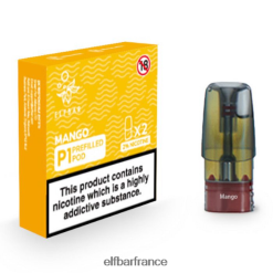 046VN4153 elfbar mate 500 p1 dosettes préremplies - 20 mg (paquet de 2) mangue