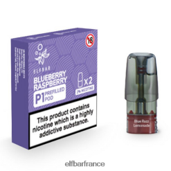 046VN4157 elfbar mate 500 p1 dosettes préremplies - 20 mg (paquet de 2) myrtille framboise