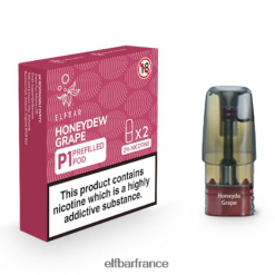 046VN4163 elfbar mate 500 p1 dosettes préremplies - 20 mg (paquet de 2) raisin miel