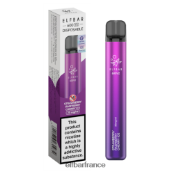 046VN418 Vape jetable elfbar 600v2 - 20 mg glace à la fraise, à la framboise et à la cerise