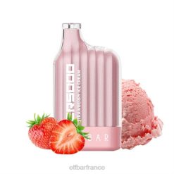 ELFBAR meilleure saveur vape jetable série cr5000 ice 2PRT23 glace à la fraise
