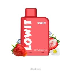 ELFBAR Pod prérempli Lowit 5500 bouffées 2%nic 2PRT140 glace à la fraise
