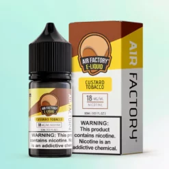 Air Factory Salt Custard Tobacco eJuice 30ml Tabac Vanille