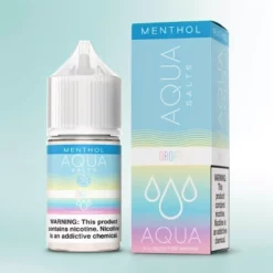 Aqua Menthol Salt Drops eJuice – Fraise Pomme Glacée