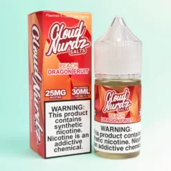 Cloud Nurdz Salts E-liquide Pêche Fruit du Dragon eJuice