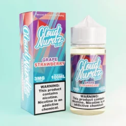 Cloud Nurdz Iced Raisin Fraise Synthétique 100ml