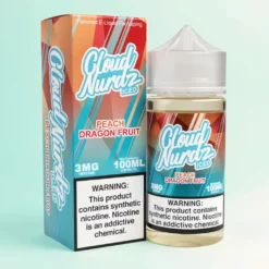 Cloud Nurdz Iced Pêche Fruit du Dragon eJuice Vape