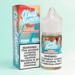 Cloud Nurdz Iced Salts Pêche Fruit du Dragon E-liquide