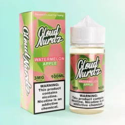 Cloud Nurdz eJuice Pastèque Pomme Confite 100ml 0mg-6mg
