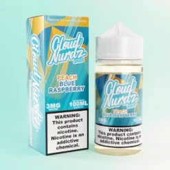 Cloud Nurdz Iced Pêche Framboise Bleue 100mL e-liquide