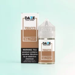 Daze E-Liquid SALT – 7obacco | Arôme tabac caramel vanille