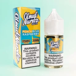 Cloud Nurdz Salts Pêche Framboise Bleue e-liquide 30ml